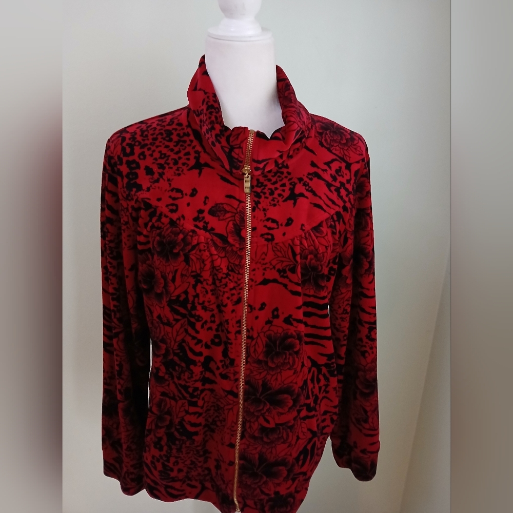 2/$15 Style & Co Sport Zip Funnel Neck Jacket - Picture 4 of 5